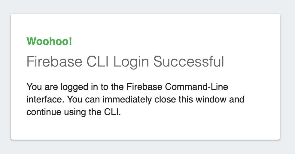 firebase success login